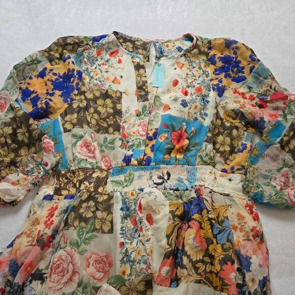 New Plus 2X By Anthropologie The Somerset maxi dress long sleeve chiffon edition - Picture 4 of 11